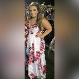 Floral Striped Dress